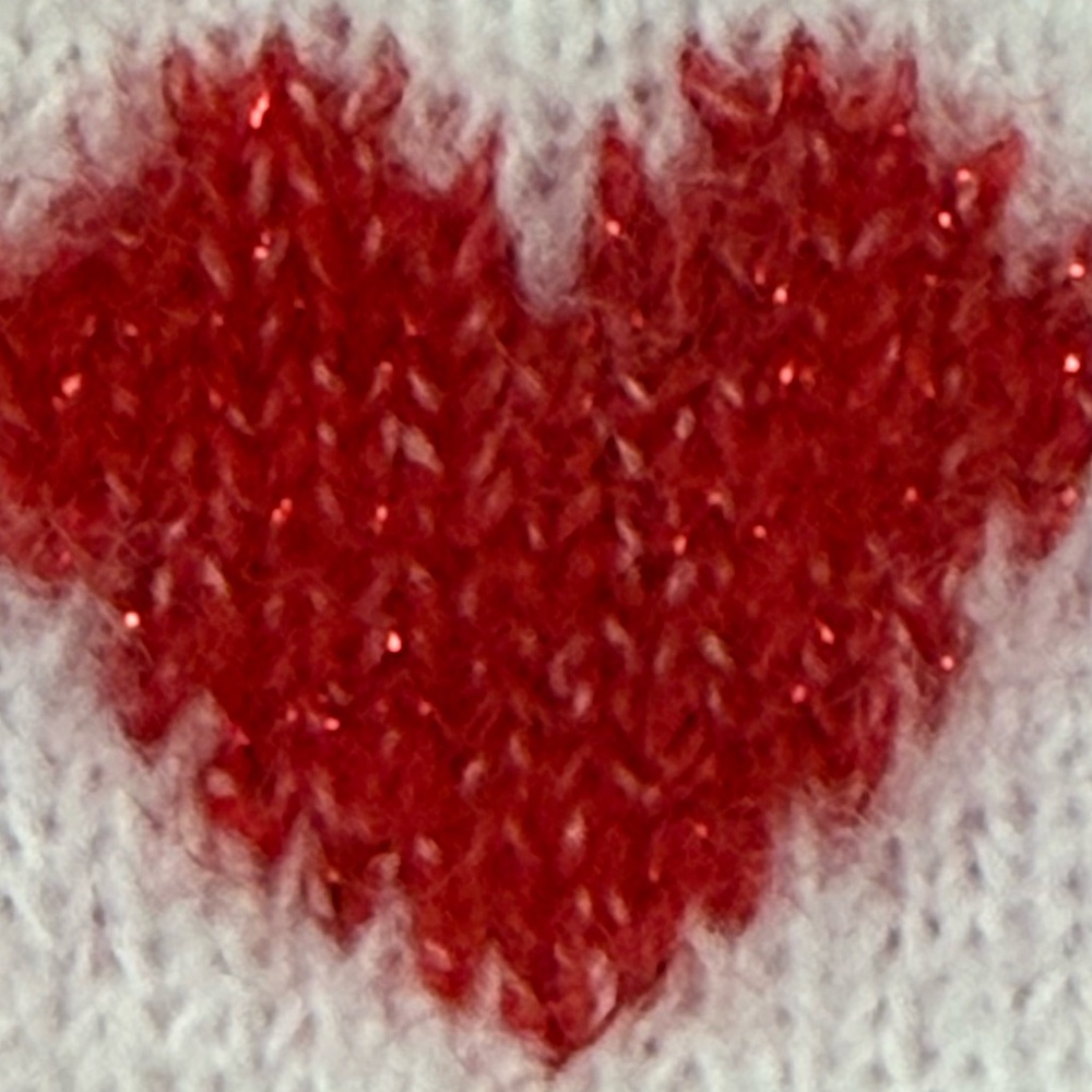 Lily & Dan Sweater 4-5 Red Hearts Girl’s XS Pullover Top Cream White NEW NWT - Picture 4 of 5